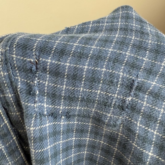 Vtg Upcycled Levi's Flannel by SOJARA – Bruce Springsteen Patch, Plaid, Sz XL - Picture 13 of 14